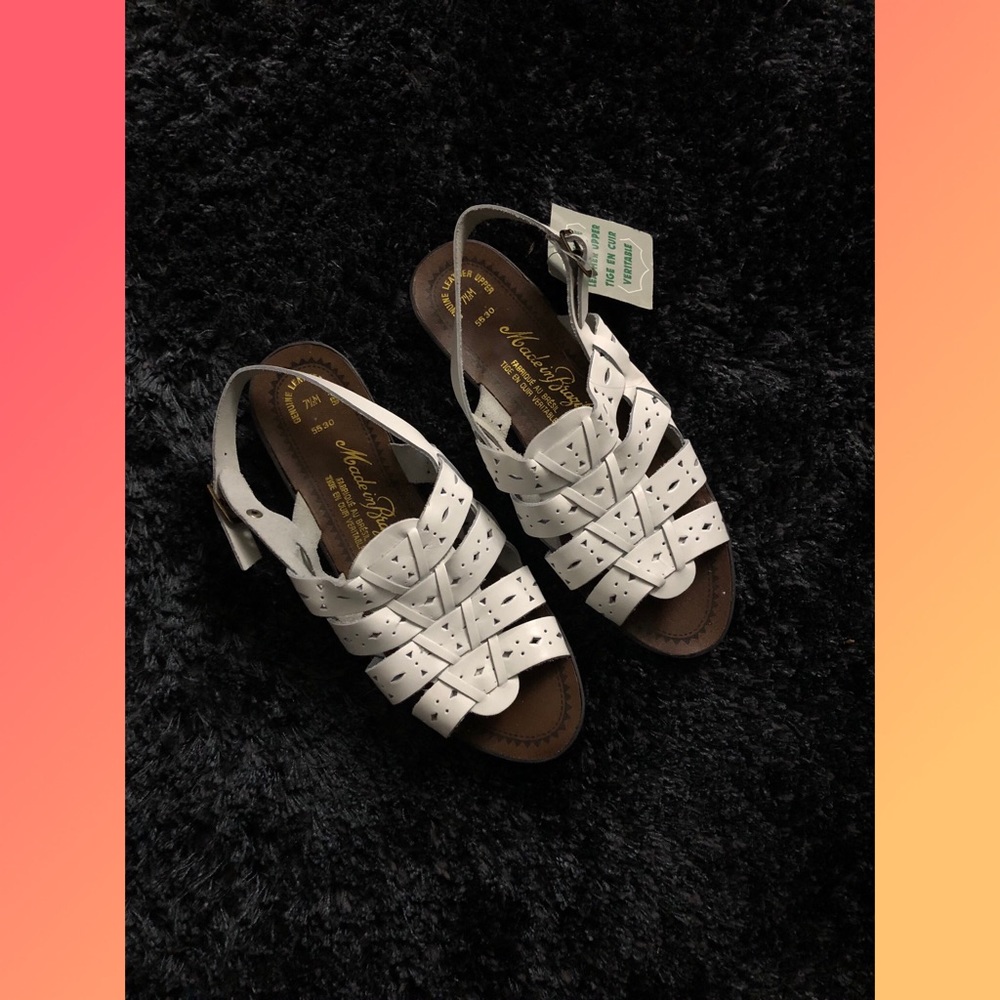 NEW WITH TAGS Leather boho summer shoes size 7.5
